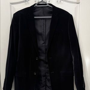 Bedo Men's Black Velvet Blazer